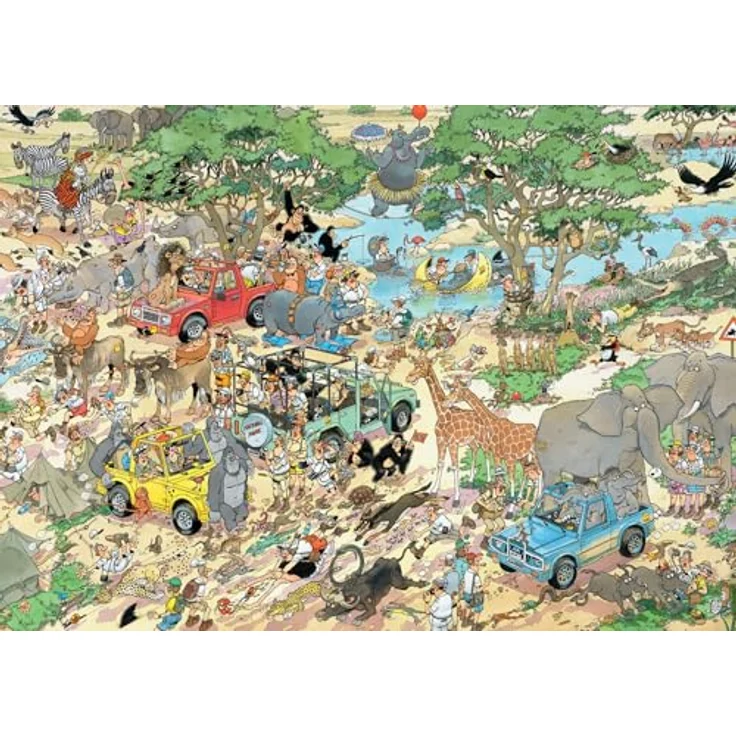 Jan van Haasteren Safari & Sturm, 2x1000 Teile Puzzle aus recyceltem Karton für Erwachsene – Bild 2