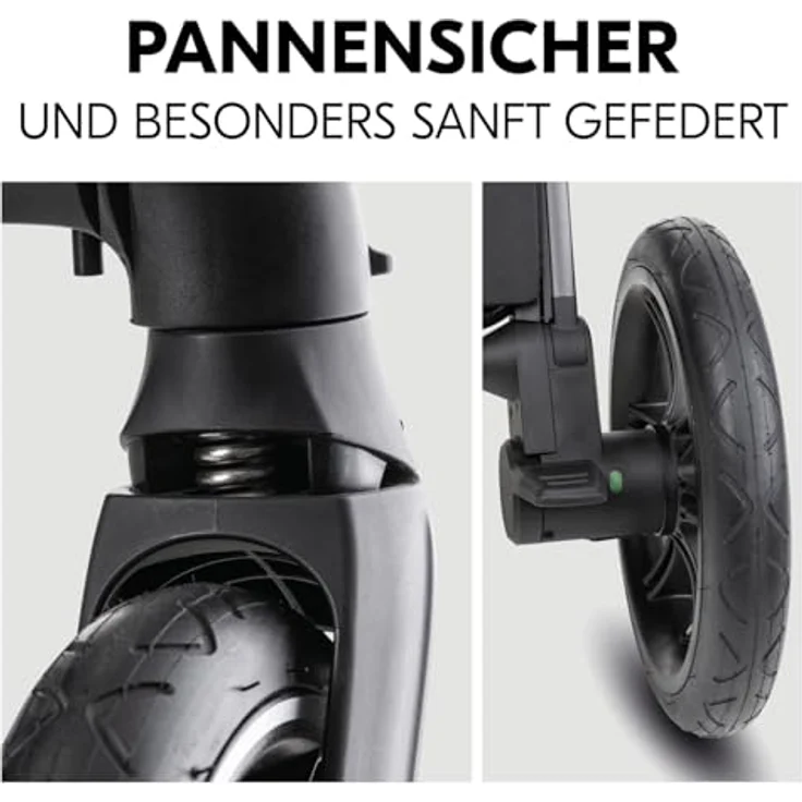 Hauck Kombi-Kinderwagen Comfort N Care Set, 2 in 1 mit Babywanne, Sportsitz, Beindecke und Getränkehalter, Olive, inkl. Gratis Mobilitätsgarantie – Bild 6