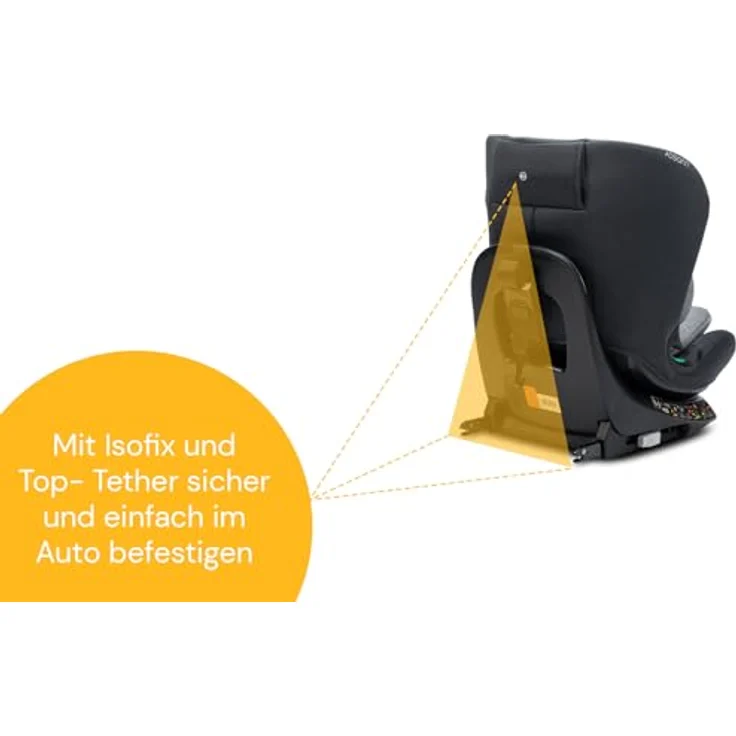 Osann Autokindersitz Floyd360, 360° drehbar mit Isofix und Top-Tether, für Kinder von 40 cm bis 150 cm, ab Geburt bis 12 Jahre – Bild 8