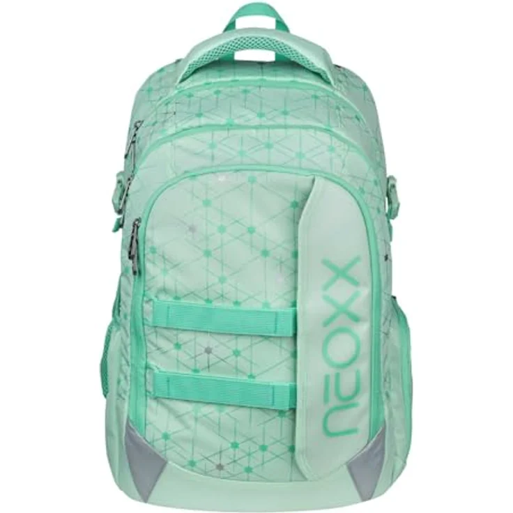 neoxx Active Pro Schulrucksack mit Laptopfach und ergonomischem Tragesystem, mint – Bild 1