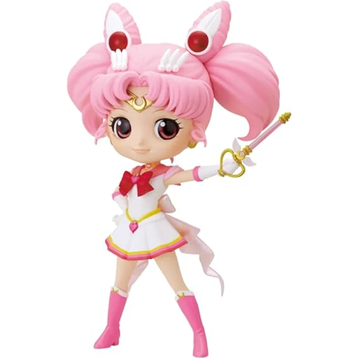 Banpresto Sailor Moon Q Posket Super Sailor Chibi Moon Kaleidoscope, ca. 14 cm große Sammelfigur aus "Sailor Moon Eternal The Movie", in Geschenkbox – Bild 4