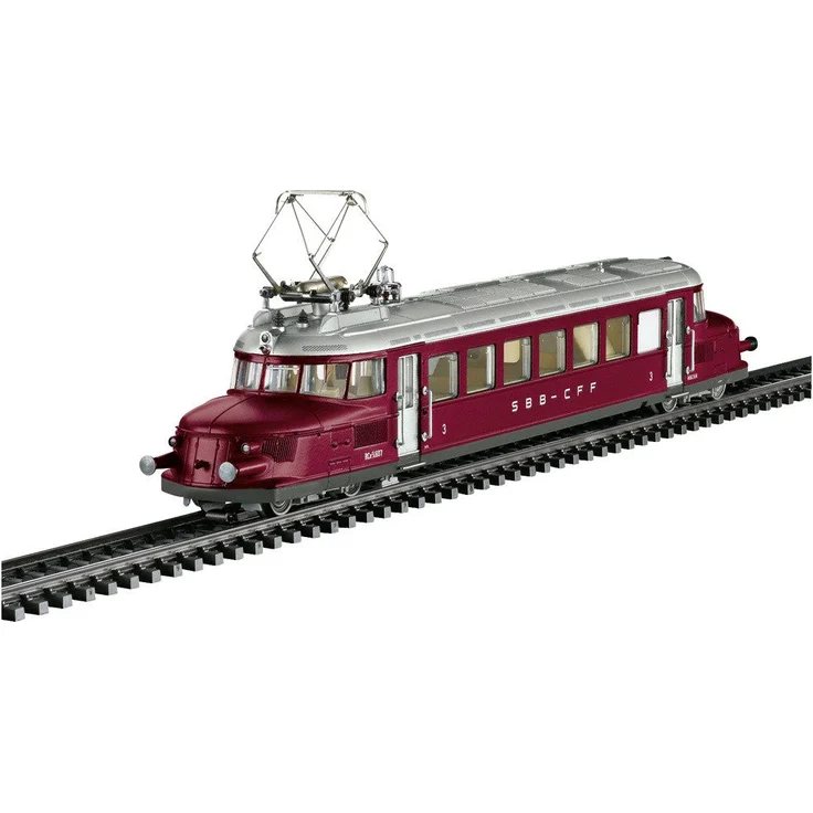 Märklin Diesellokomotive 38860 H0 Roter Pfeil RCe2/4, Modelleisenbahn mit Innenbeleuchtung und Soundfunktionen – Bild 1