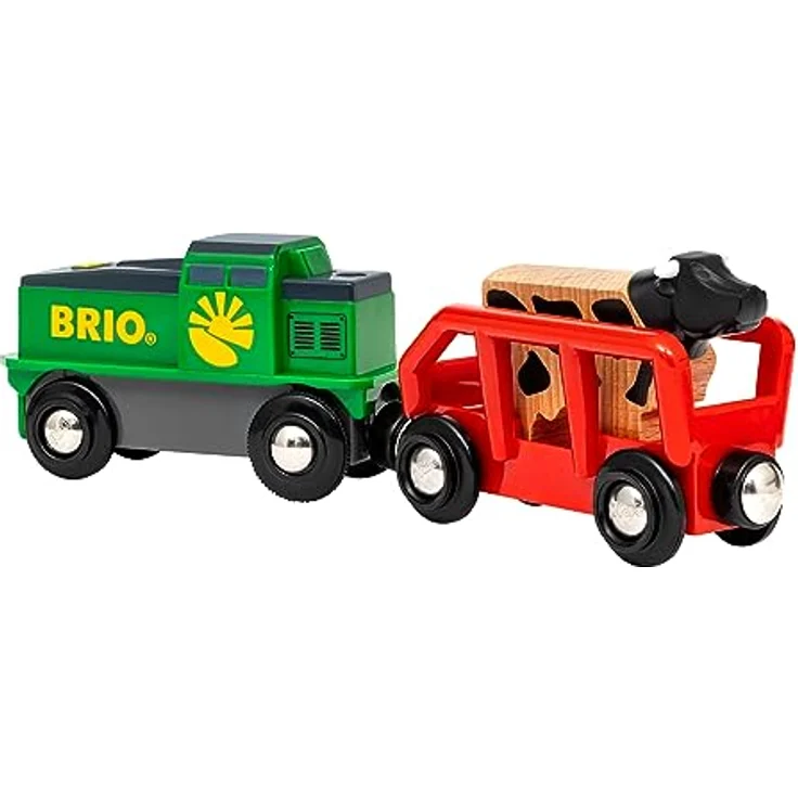 BRIO® Bauernhof Batterie-Zug, Spielzug-Eisenbahn mit Antipp-Funktion und Magnetkupplung, FSC®-zertifiziert – Bild 6
