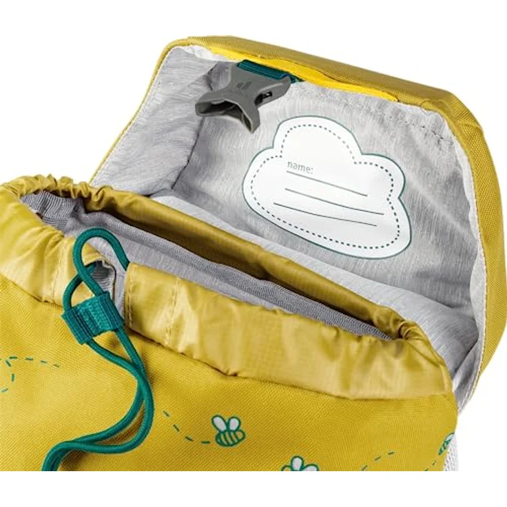 Deuter Schmusebär Kinderrucksack 33 cm, gelb, Polyester, 21 cm x 15 cm – Bild 8