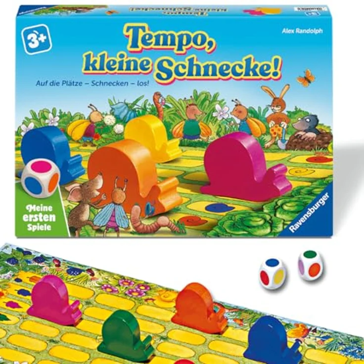 Ravensburger Tempo, kleine Schnecke - Brettspiel für 2-6 Spieler, ab 3 Jahren, fördert Farben und Konzentration – Bild 1