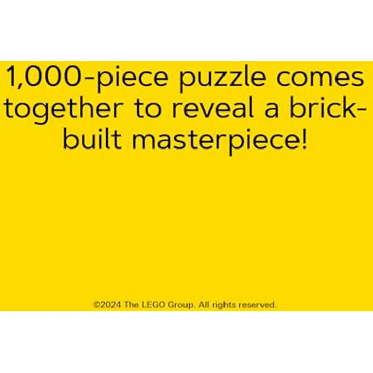 Chronicle Books Lego Masterpiece Puzzle: Mona Lisa 1000-Teile Puzzlestück, langlebig und aus hochwertigem Material – Bild 3