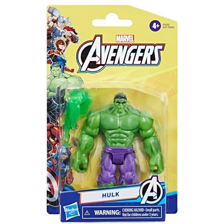 Hasbro Actionfigur Marvel Avengers, Hulk Deluxe in 10 cm Skala mit beweglichen Armen und Beinen – Bild 4