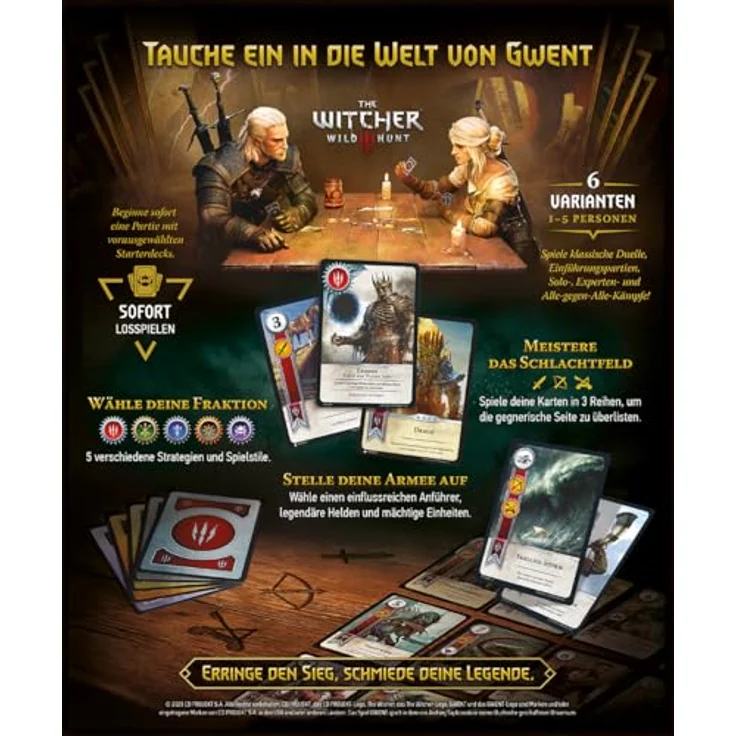 No Loading Games Gwent - Das legendäre Kartenspiel, strategisches Kartenspiel aus The Witcher-Universum, Deutsch – Bild 4