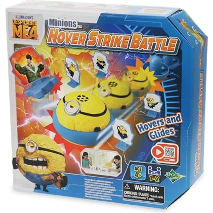 EPOCH Games - 7519 Minions Hover Strike Battle - Actionspiel im Air Hockey Stil für 2 Spieler, geeignet für Kinder ab 4 Jahren