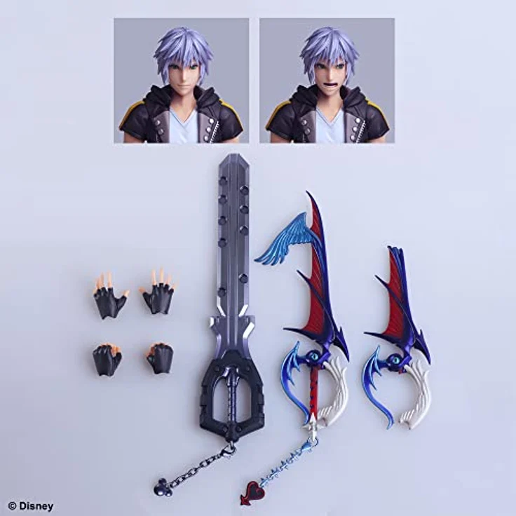 SquareEnix Kingdom Hearts III Play Arts Kai Actionfigur Riku Ver. 2 Deluxe, 24 cm, inkl. 2 Gesichtsteile und Schlüsselschwert Weg zur Dämmerung – Bild 2
