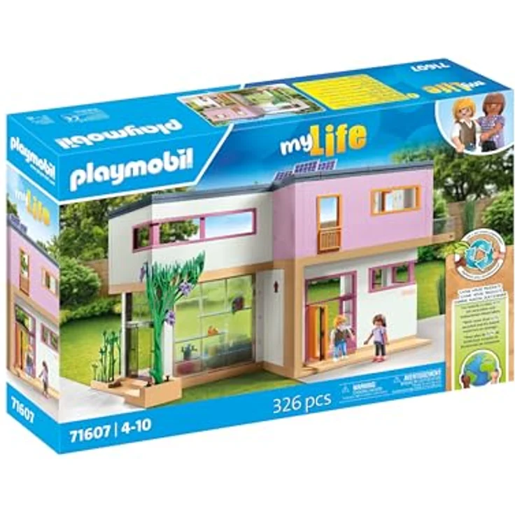 Playmobil® Wohnhaus mit Wintergarten (71607), myLife Konstruktions-Spielset, (312 St), Made in Germany – Bild 2