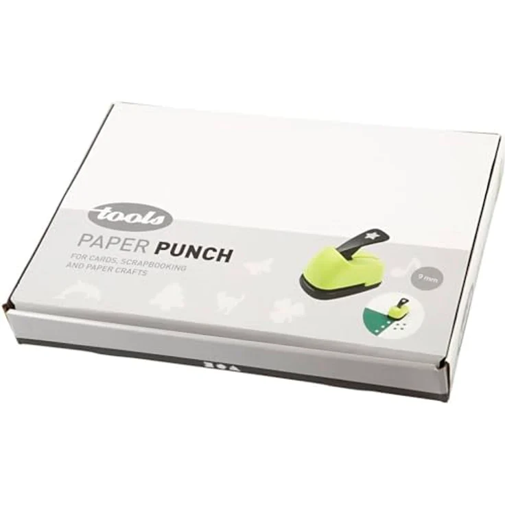 Creativ Motivstanzer Set, 36 Stück mit 18 verschiedenen Formen, Einheitsgröße, Papierstanzer für Papier und dünne Karten, 9 mm – Bild 2