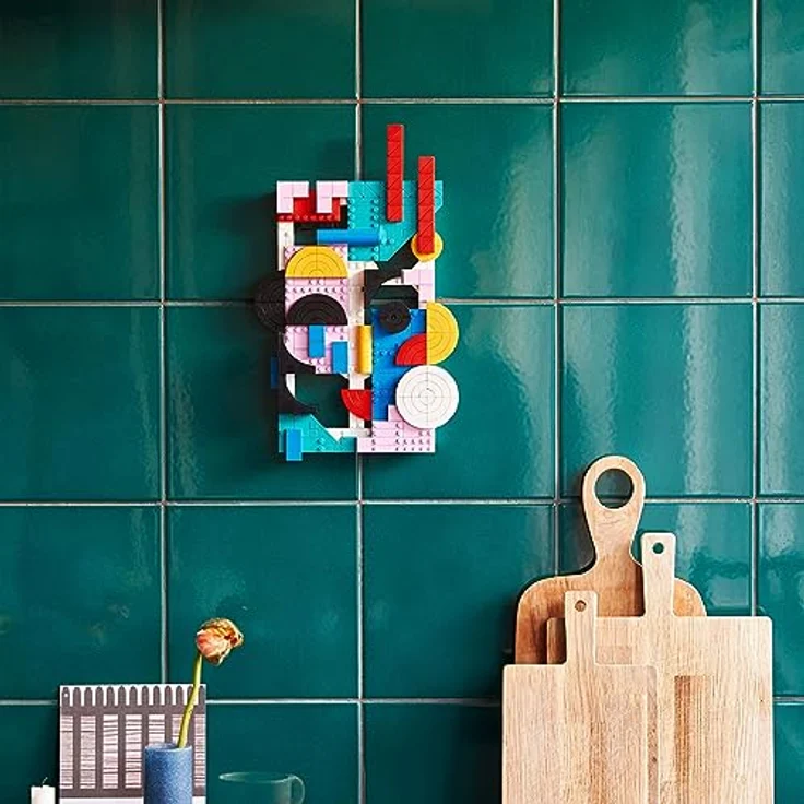 LEGO 31210 Art Moderne Kunst Set, buntes abstraktes Wandbild, Home-Deko für Wohnzimmer oder Schlafzimmer, Basteln für Erwachsene und Jugendliche, Geschenk für Frauen und Männer – Bild 4
