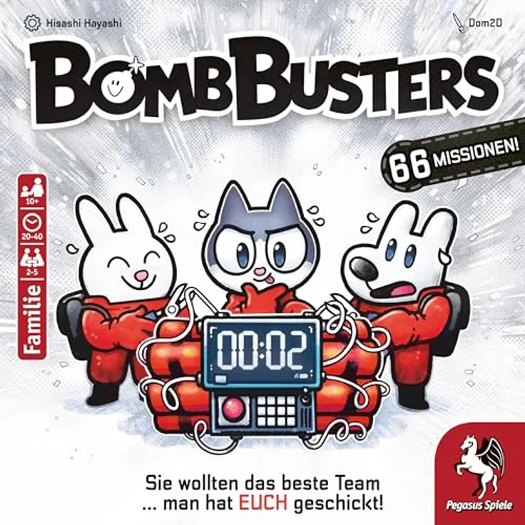 Pegasus Spiele 51280G Bomb Busters, Ideales Geschenk für Kinderparty mit herausragendem Design – Bild 2
