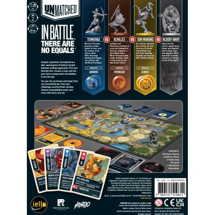Iello Unmatched: Battle of Legends Vol 2 (english) Brettspiel, Hochwertiges Material, Ideale Qualität – Bild 2