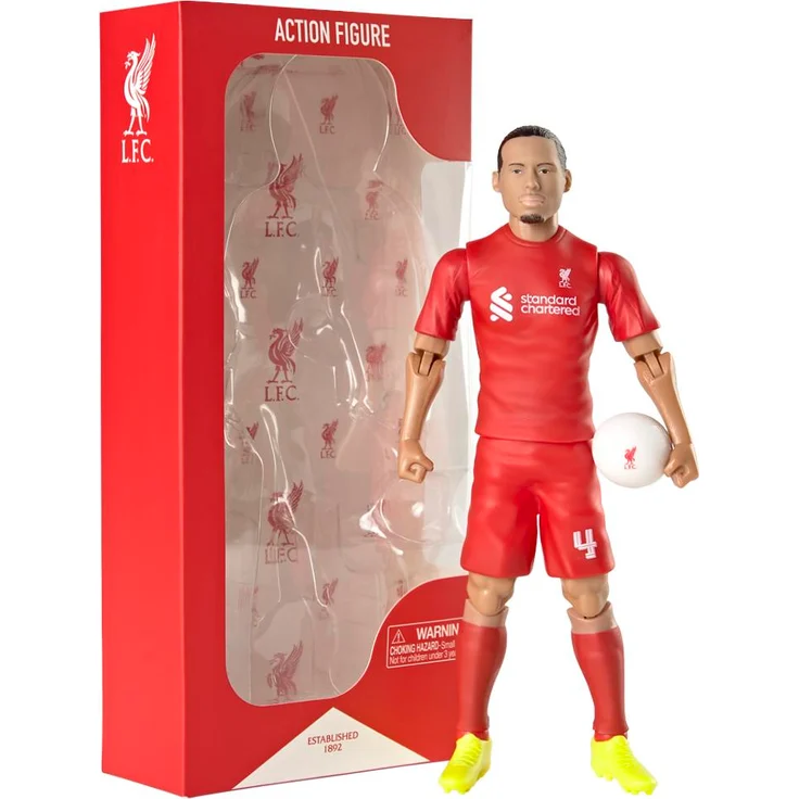 Banbotoys Liverpool Football Club Virgil Actionfigur, 20 cm detailgetreu, Sammlerstück für Fans