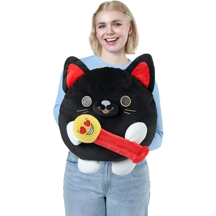 Snackles Series 1 Wave 2 Black Cat (PEZ) Plush, 35 cm, ultraweicher Kuschler und Sammlerstück – Bild 3