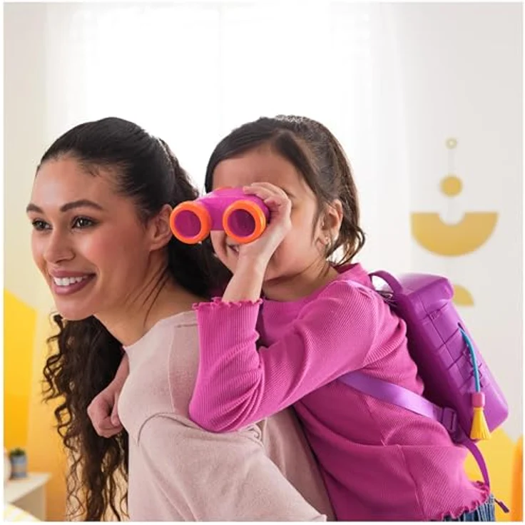 Dora the Explorer Abenteuer Rucksack, interaktiver lila Rucksack mit Landkarte, Fernglas und Kompass für fantasievolles Rollenspiel, geeignet für Kinder ab 3 Jahren – Bild 5