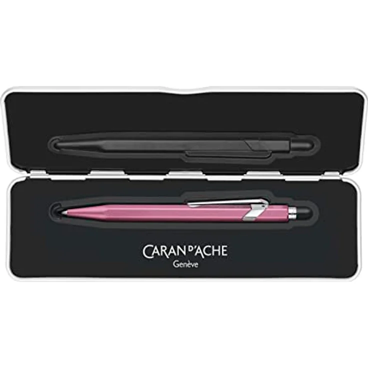 Caran d'Ache 849 Colormat-X, Kugelschreiber mit Etui, rosa, sechseckiger Schaft aus Aluminium, nachfüllbar mit Goliath-Patronen – Bild 3