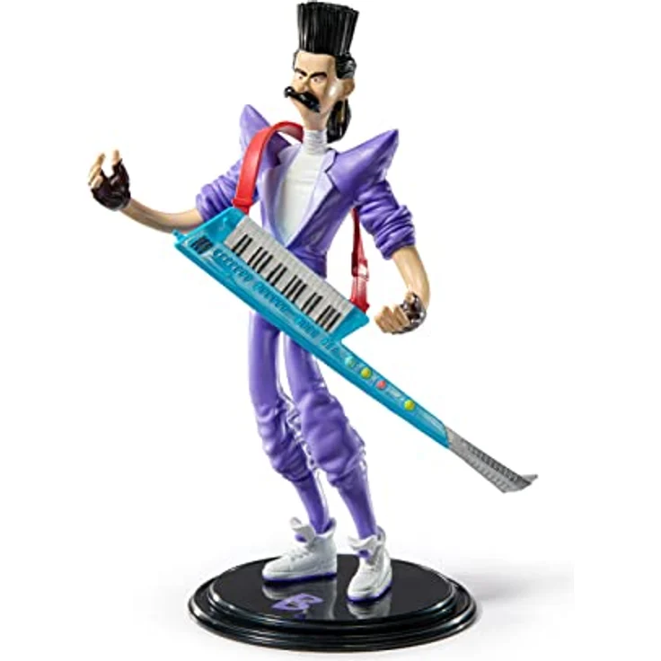 BendyFigs The Noble Collection Minions Balthazar, 19cm Bendable Posable Sammelfigur mit Stand und Mini Sonic Keytar, lizenziertes Merchandise – Bild 3
