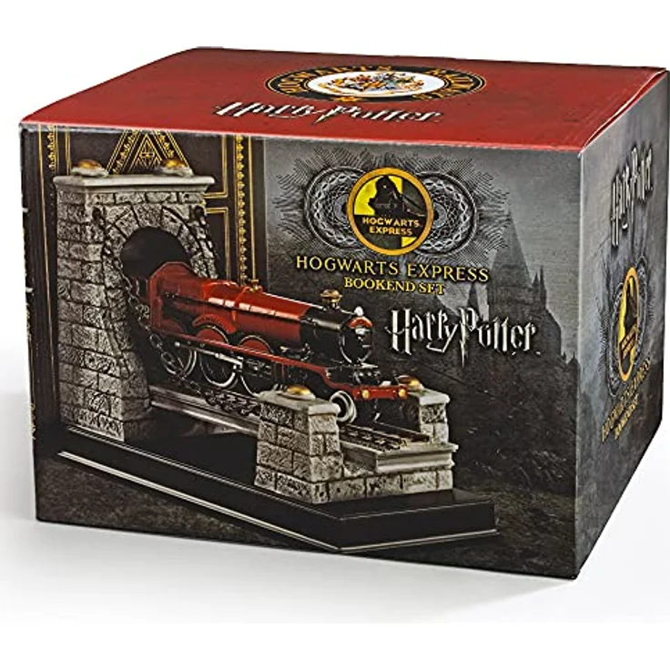 Noble Collection Hogwarts Express Buchstützenfigur, Mehrfarbig aus hochwertigem Polystone, 19 cm breit, 14 cm hoch – Bild 3