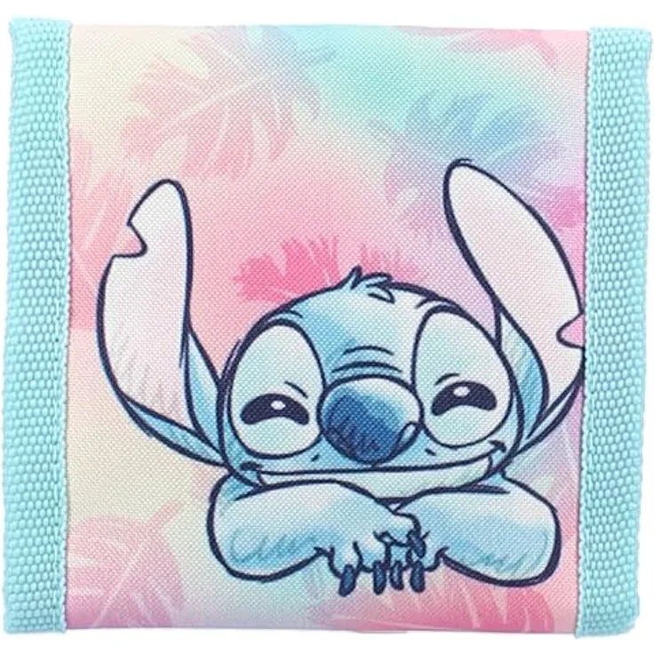 Vadobag Geldbörse Kinder Aloha Stitch Wild Energy, Portemonnaie aus Polyester, 10 x 10 cm, Wild Energy