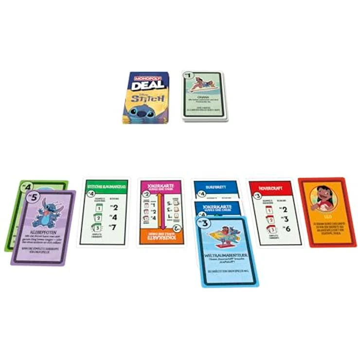 Monopoly Deal: Disney Stitch Edition, Kartenspiel - Deutsche Version – Bild 3