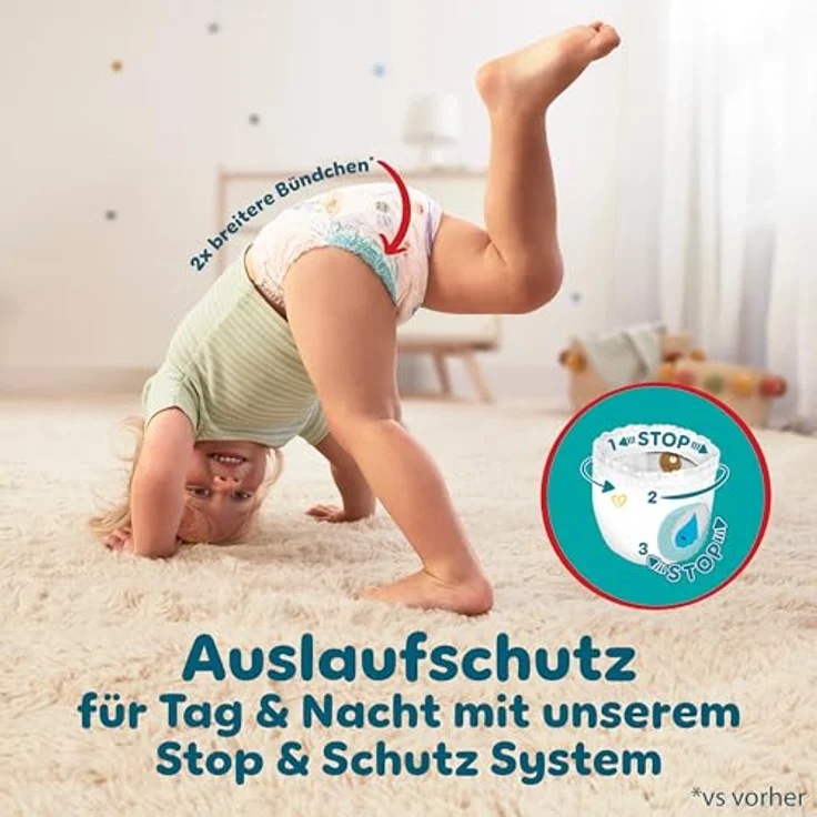 Pampers Baby-Dry Windeln Pants Größe 6, 14kg-19kg, 138 Stück, 360° Fit gegen Auslaufen – Bild 4