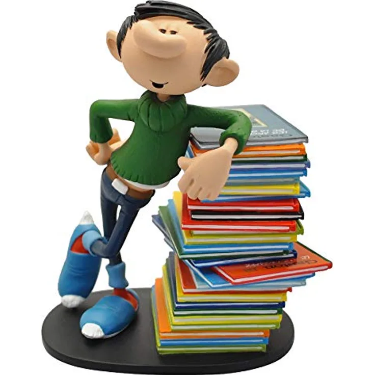 Plastoy Gaston: Gaston Stack of Comics Statue, Sammelfigur mit Comic-Design