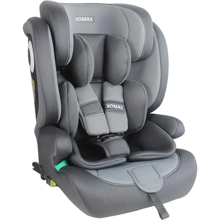 XOMAX LM238, Autokindersitz anthrazit-grau mit ISOFIX, für Kinder 9-36 kg, ab 15 Monaten bis 12 Jahre – Bild 1
