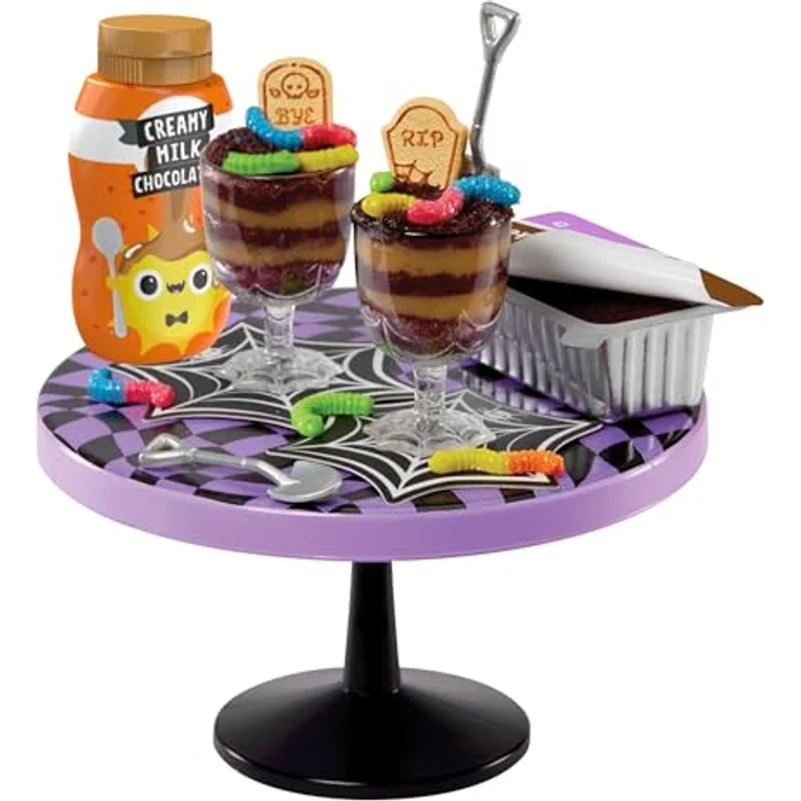 MGA ENTERTAINMENT Kreativset MGA's Miniverse - Make It Mini Diner: Halloween mit 4 Beetlejuice-Rezepten und UV-Licht-Härtung – Bild 5