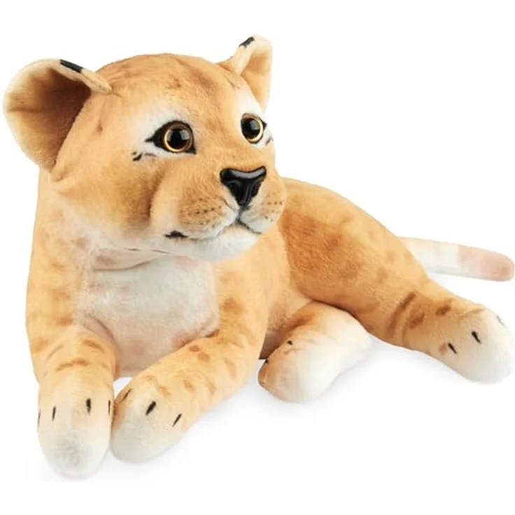 BRUBAKER Löwin Kuscheltier, 30 cm Stofftier Löwe, braun, hochwertiger Plüsch, pflegeleicht, ideal als Geschenk für Kinder – Bild 4