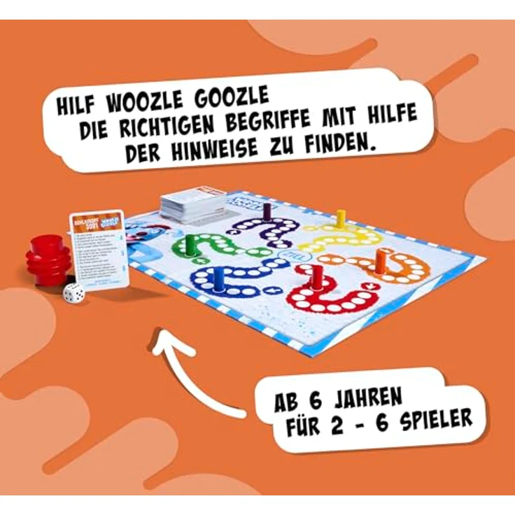 Noris 606102071 - Woozle Goozle Schlaukopf 3001, WissensQuiz für Kinder mit Quietsche-Buzzer, 2-6 Spieler, Weiß – Bild 3