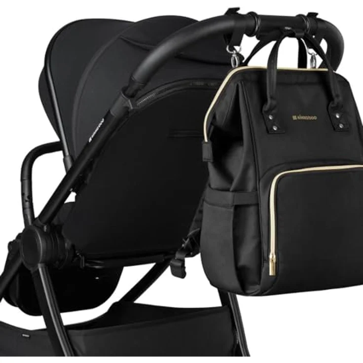 Kikkaboo Wickeltasche Siena, Rucksack mit Wickelunterlage, wasserabweisender Tasche und einstellbarer Grifflänge – Bild 8