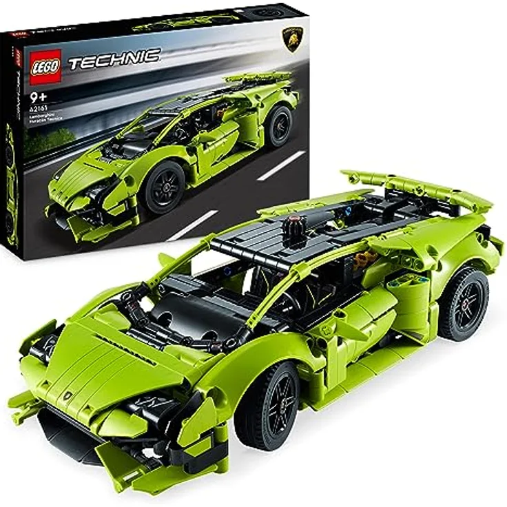 LEGO Technic Lamborghini Huracán Tecnica Spielzeugauto-Modellbausatz, Rennwagen-Bauset für Kinder, Jungen, Mädchen und Motorsport-Fans, Auto-Geschenk zum Sammeln 42161
