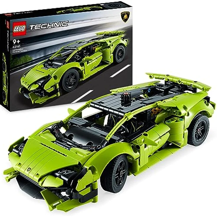 LEGO Technic Lamborghini Huracán Tecnica Spielzeugauto-Modellbausatz, Rennwagen-Bauset für Kinder, Jungen, Mädchen und Motorsport-Fans, Auto-Geschenk zum Sammeln 42161 – Bild 1