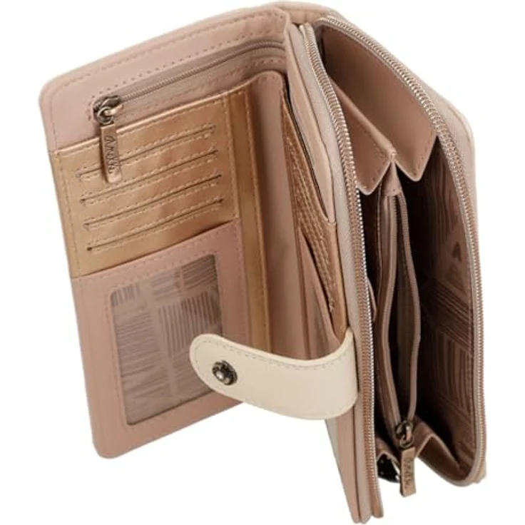 Anekke Studio Geldbörse mit RFID Schutz, mehrfarbig, 18 cm x 10 cm x 3 cm aus 100% Polyurethan – Bild 3