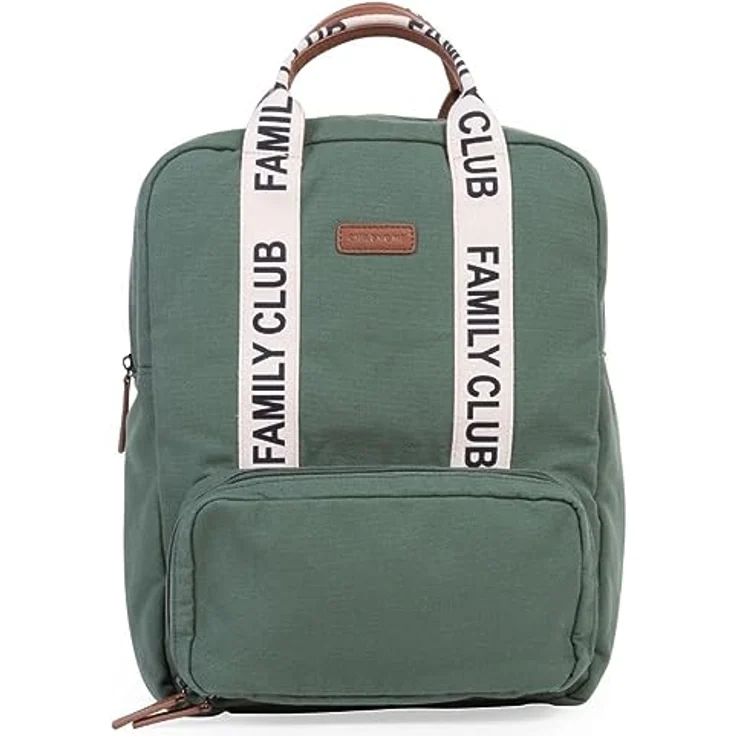 CHILDHOME Wickelrucksack Family Bag Club, Großes Fassungsvermögen, Multifunktional, 11 Fächer, Isotherm Taschen, Trolley-Koffer Durchgang, Kinderwagenbefestigung, 20,5L, Grün – Bild 4
