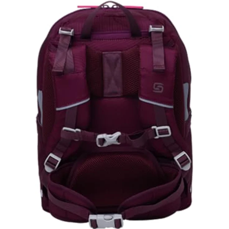 Schneiders Vienna Schulranzen Ergojet Floral Fantasy, ergonomische Schultasche aus 100% recycelten PET-Flaschen, 21 Liter, inklusive LED-Leuchtstab und Sportbeutel – Bild 5
