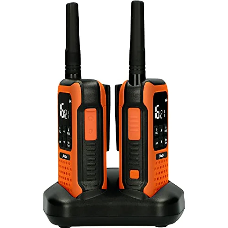 Alecto FR300 Kinder Wallkie Talkie - Funkgeräte - 10km Reichweite - IPX4-16 Kanäle - VOX Funktion - 2,5mm - Orange – Bild 2