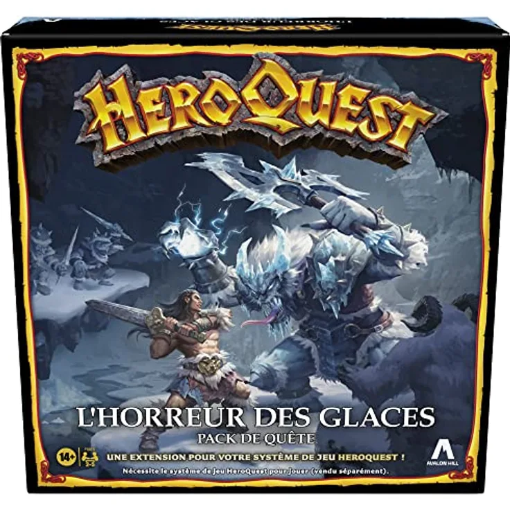 Avalon Hill HeroQuest, Erweiterung Eishorror, Dungeon-Stil, 2 bis 5 Spieler, ab 14 Jahren, HeroQuest Spielsystem erforderlich