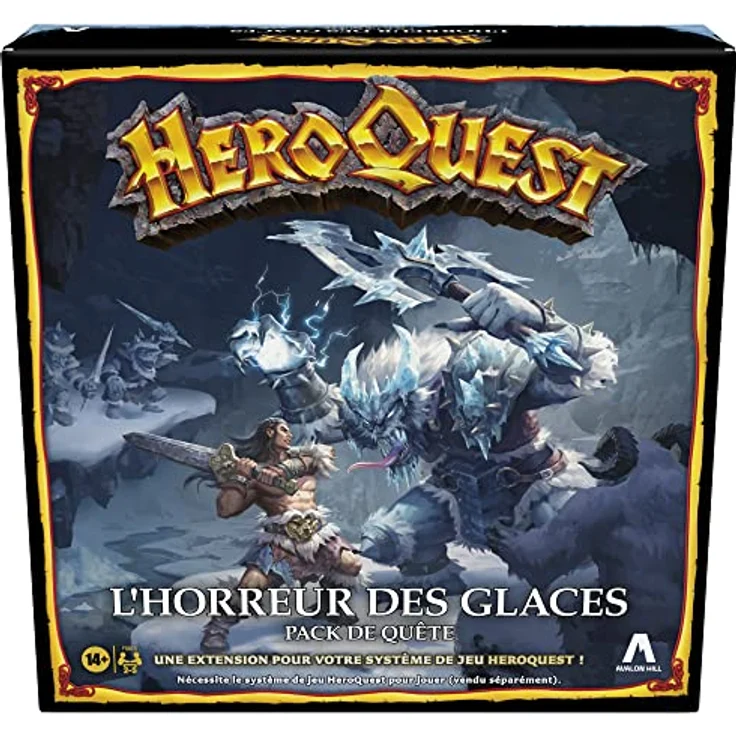Avalon Hill HeroQuest, Erweiterung Eishorror, Dungeon-Stil, 2 bis 5 Spieler, ab 14 Jahren, HeroQuest Spielsystem erforderlich – Bild 1