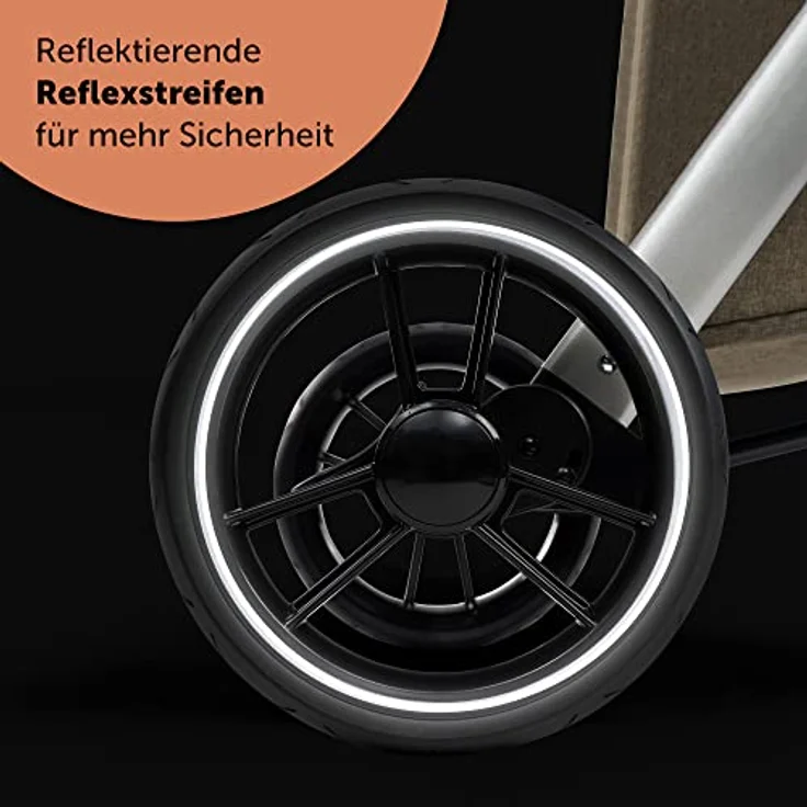 Bergsteiger Kinderwagen Lugo 3in1 | Kombikinderwagen Komplettset inkl. Zubehör - Babyschale, Buggy-Aufsatz, Sonnenschutz & Wetterfußsack | Isofix Station erhältlich – Bild 4