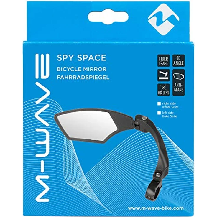 Fahrradspiegel M-Wave Spy Space schwarz rechtsmontage Ø 22,2mm – Bild 4