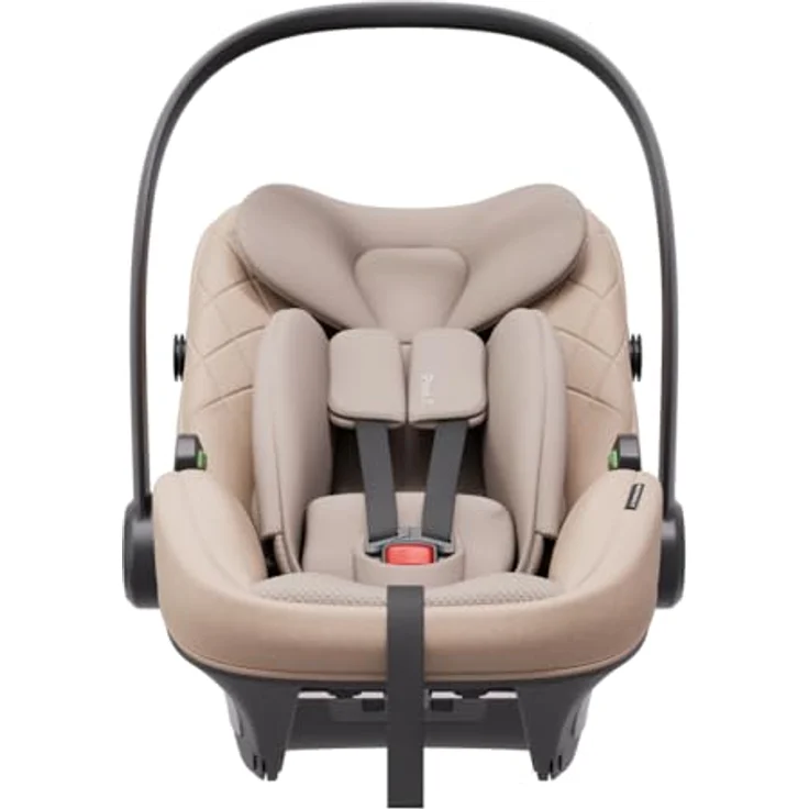 Avionaut Pixel 3 Babyschale, ultraleicht (40–86 cm), 24-fach anpassbare Neugeborenen-Einlage, EPP-Sicherheitschale, AirFlow-Polsterung, Beige – Bild 2