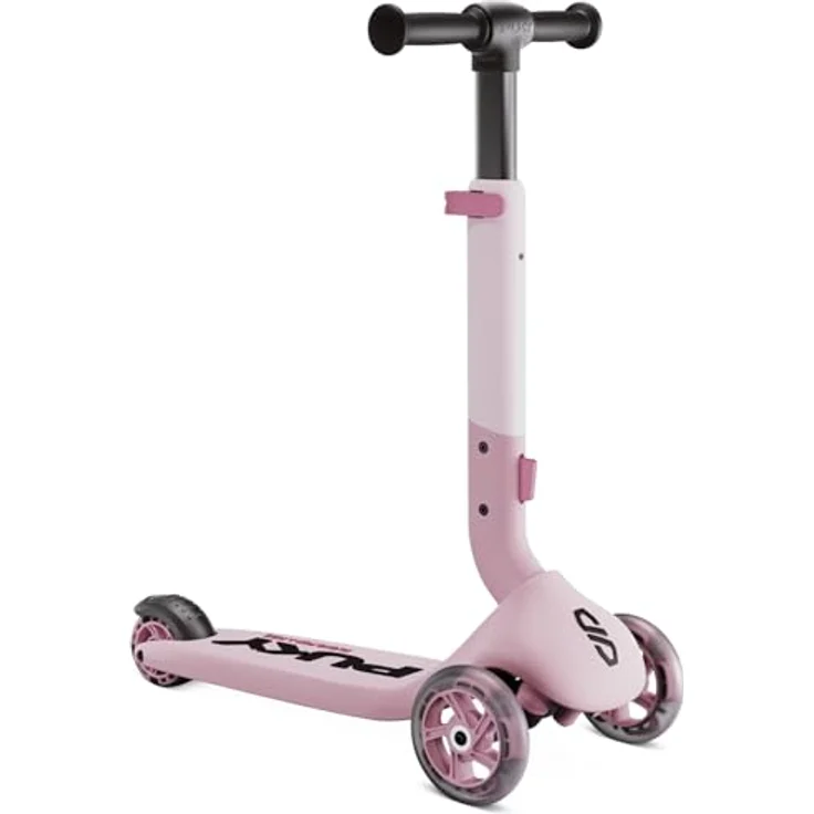 PUKY PUKYmini-Scooter Push | Kinderroller ab 2 Jahre | Rosa | Höhenverstellbarer Lenker | Klappbar & Kompakt | Extra breite Reifen | Leuchtende Räder | Ideal für Abenteurer & Outdoor – Bild 1