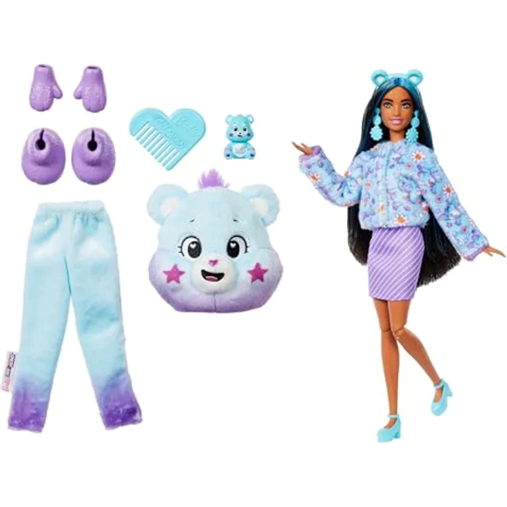 Barbie Cutie Reveal Glücksbärchis Dream Bright Bärchi, Anziehpuppe mit 10 Überraschungen und Accessoires – Bild 5