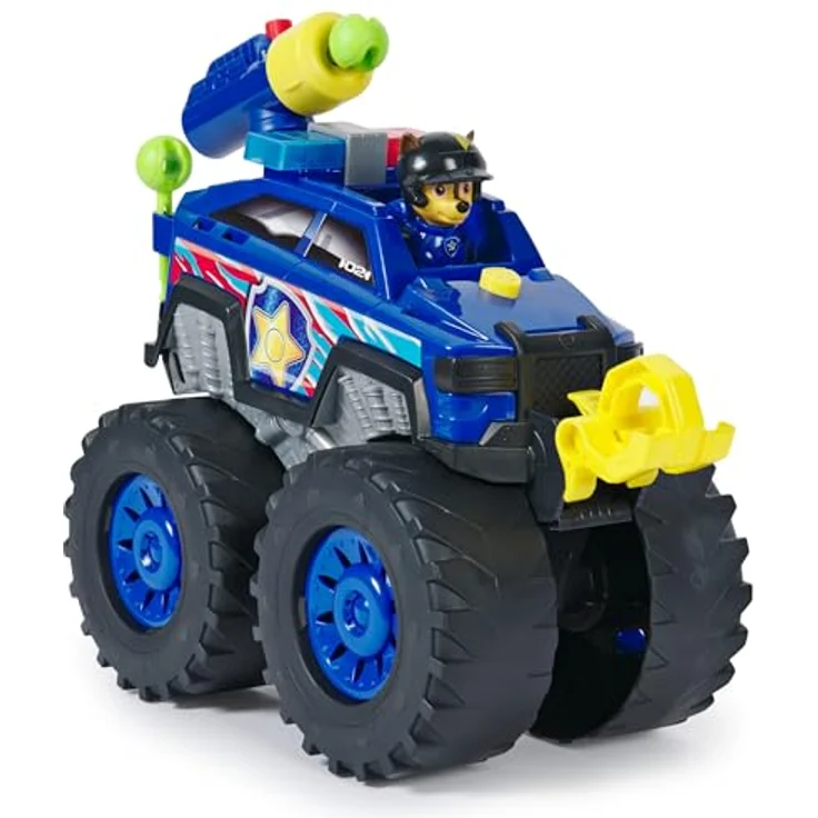 Paw Patrol Power Haulin’ Rescue Cruiser, Deluxe Monstertruck mit motorisierter Seilwinde, Chase-Figur und Geräuschen, 13,65 x 43,18 x 35,88 cm – Bild 6