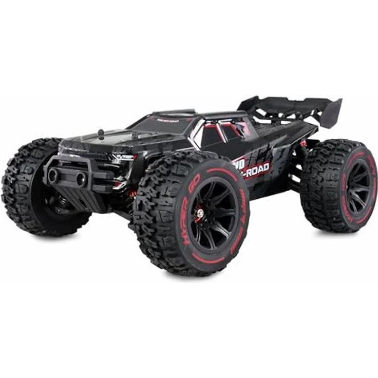 Amewi 22659 Hyper GO Truggy brushless 4WD 1:14 RTR schwarz inkl. inkl. Wheelie-Bar, Ersatzteile, Goldfarbene Karosserie – Bild 2