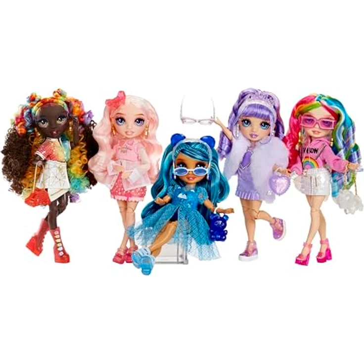 Rainbow High Anziehpuppe Creative Crystals Fashion Doll Amaya, Kristalllook Outfit mit Zubehör und DIY Kristallring – Bild 7